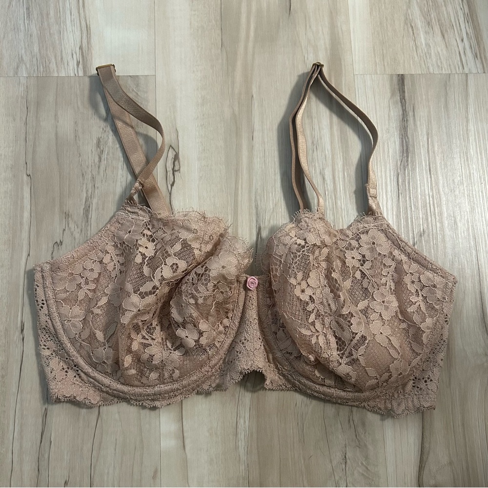 Victoria’s Secret Wicked Unlined Lace Balconette Bra 36DD Dream Angels